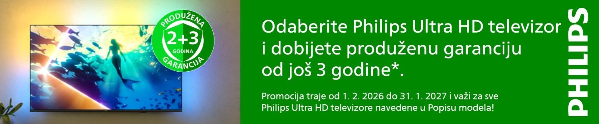 Philips TV produžena garancija